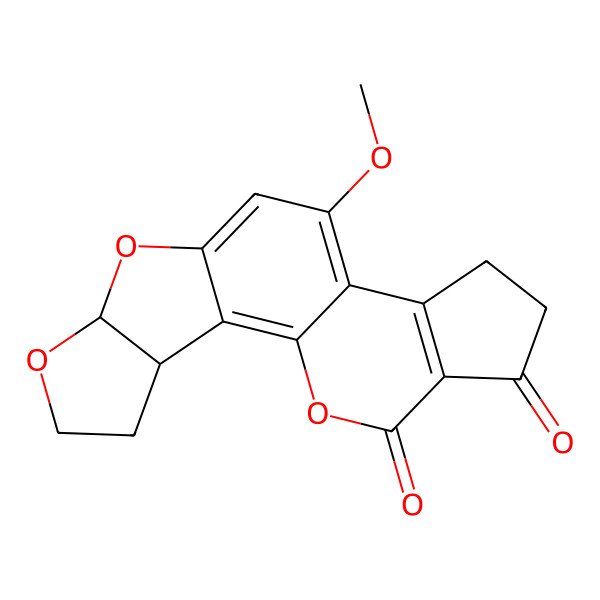 2D Structure of Aflatoxin B2 alpha
