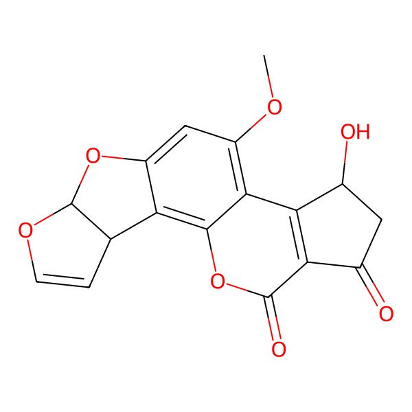 2D Structure of Aflatoxin Q1