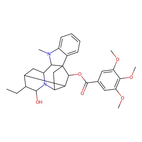 2D Structure of Ajmalimine