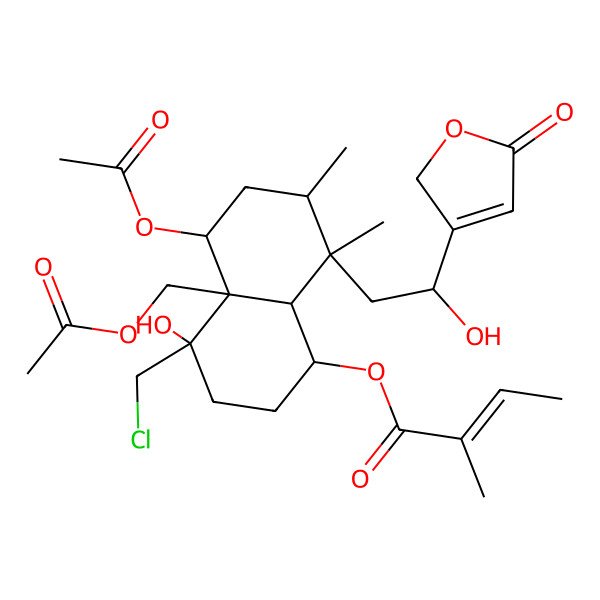 2D Structure of Ajugamarin chlorohydrin 2D Structure of Ajugamarin chlorohydrin
