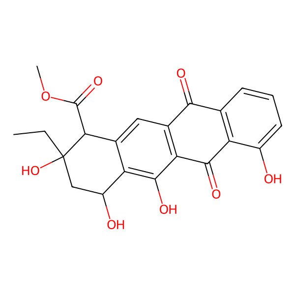 2D Structure of Aklavinone