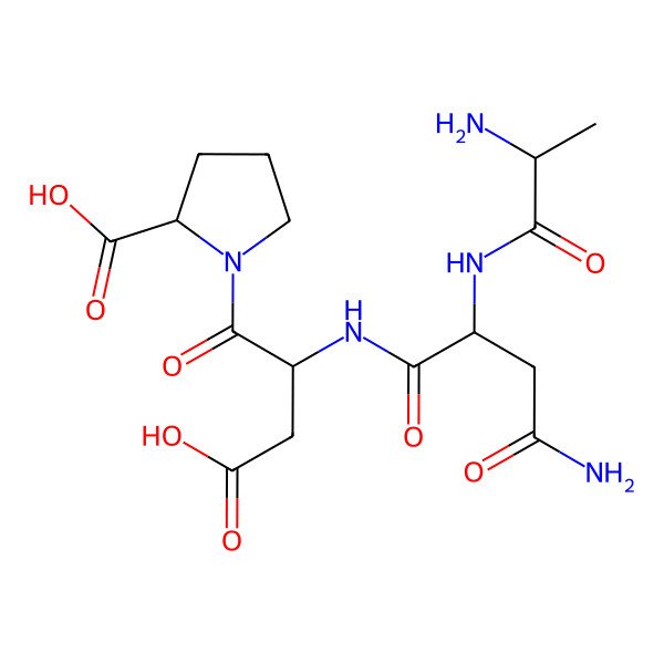 2D Structure of Ala-Asn-Asp-Pro