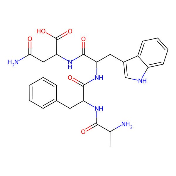 2D Structure of Ala-Phe-Trp-Asn