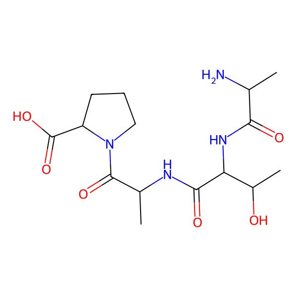 2D Structure of Ala-Thr-Ala-Pro