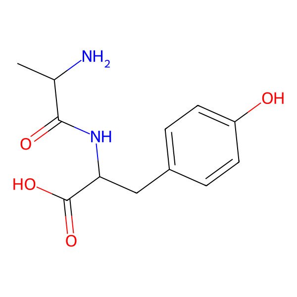 2D Structure of L-Alanyl-L-tyrosine