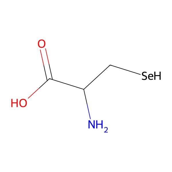 2D Structure of L-Selenocysteine