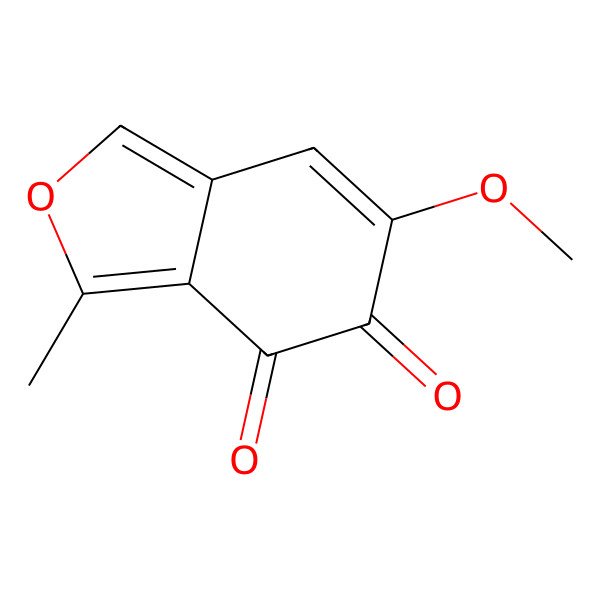 2D Structure of 6-Methoxy-3-methyl-2-benzofuran-4,5-dione
