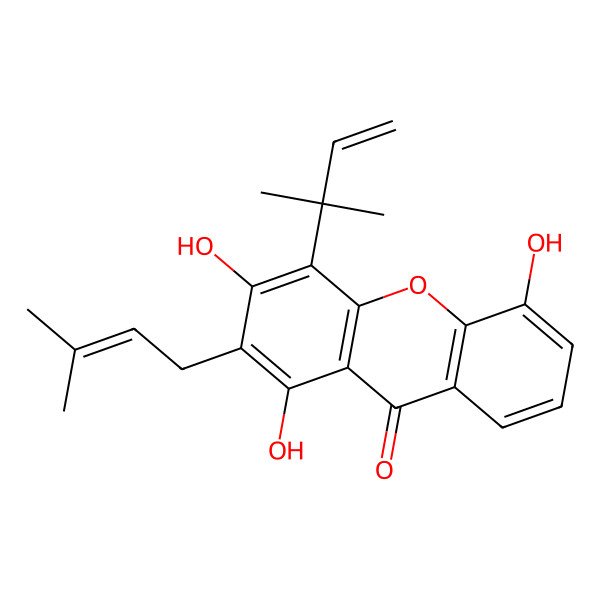 2D Structure of Allanxanthone A