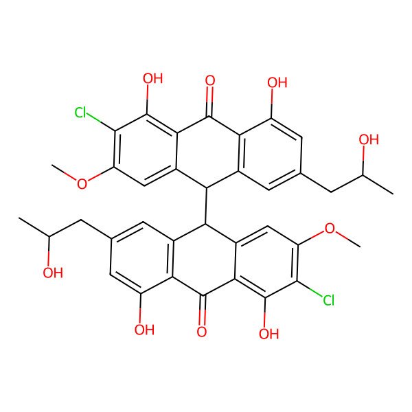 2D Structure of Allianthrone B