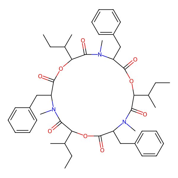 2D Structure of cyclo[D-OIle-N(Me)Phe-D-OIle-N(Me)Phe-D-OIle-N(Me)Phe]