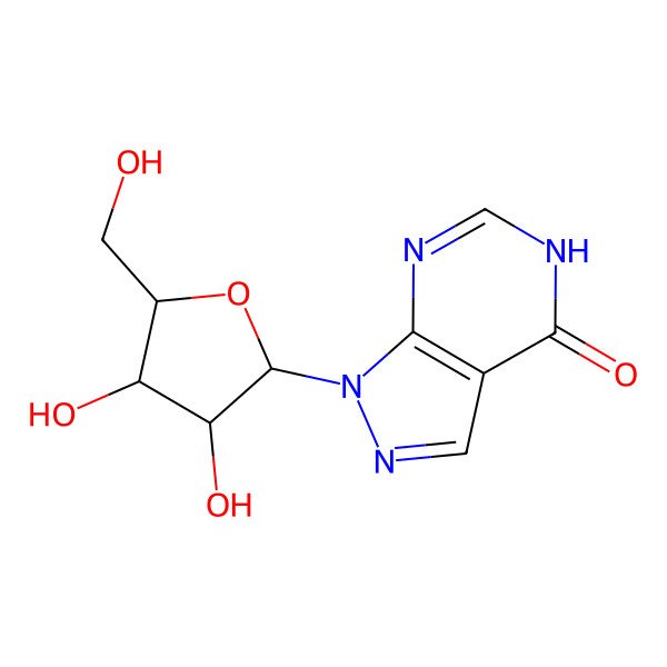 2D Structure of Allopurinol riboside