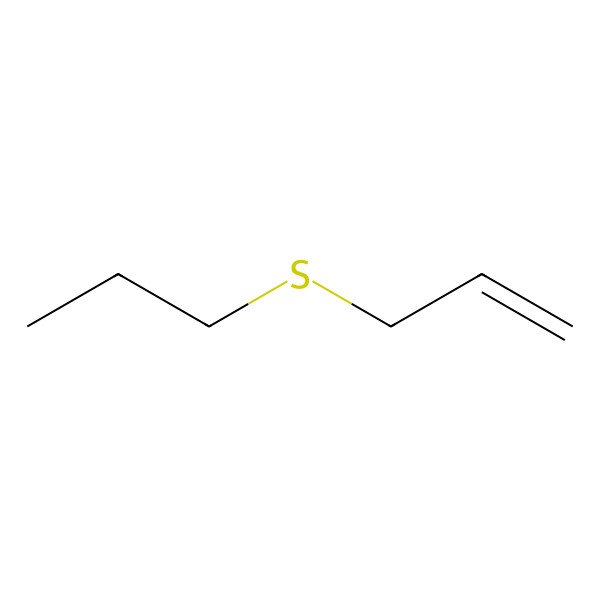 2D Structure of Allyl propyl sulfide