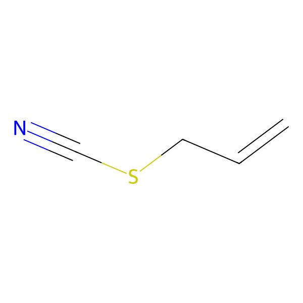 2D Structure of Allyl thiocyanate