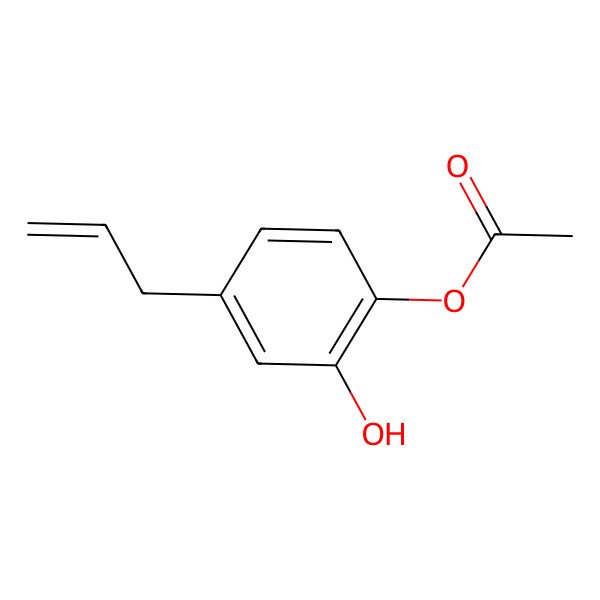 2D Structure of Allylpyrocatechol monoacetate