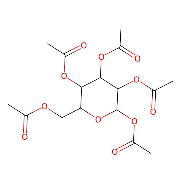 2D Structure of beta-D-Galactopyranose pentaacetate
