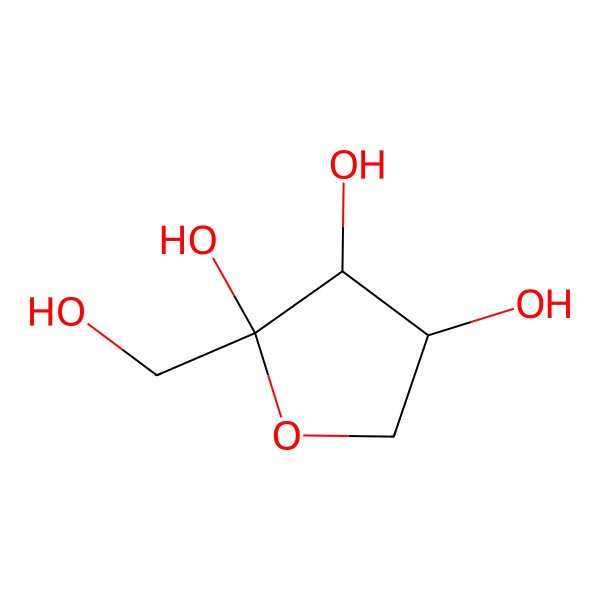 2D Structure of alpha-D-Erythro-2-pentulofuranose