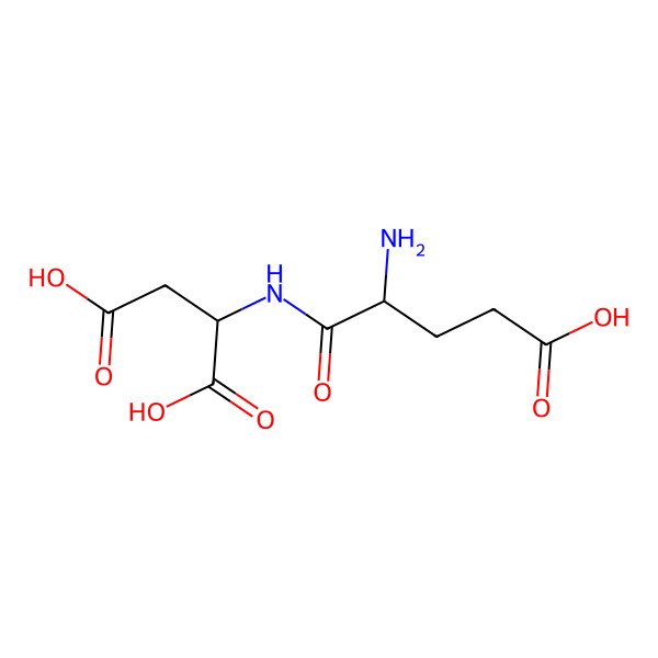 2D Structure of L-alpha-Glutamyl-L-aspartic acid