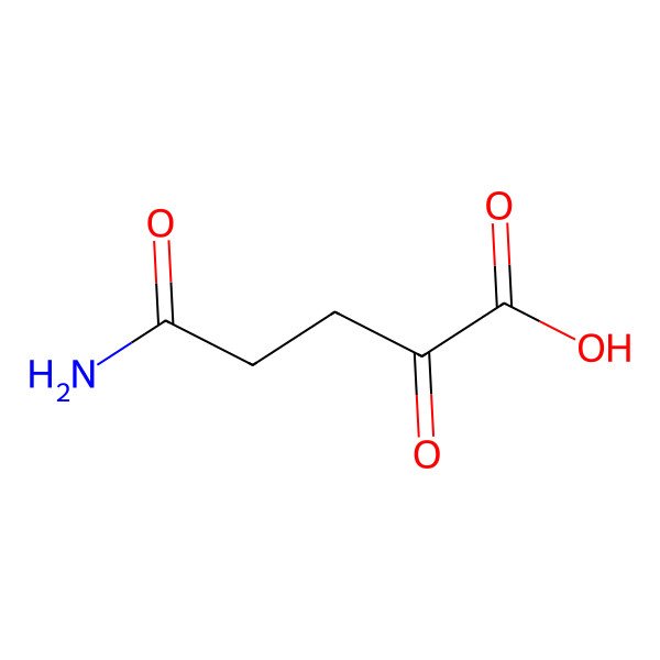 2D Structure of 2-Oxoglutaramic acid