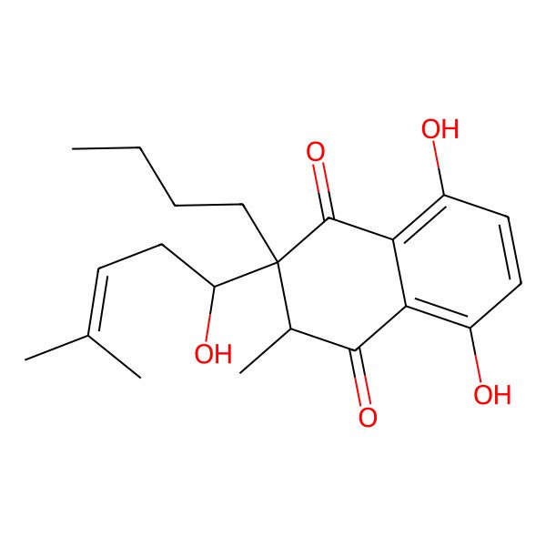2D Structure of alpha-Methyl-n-butylshikonin
