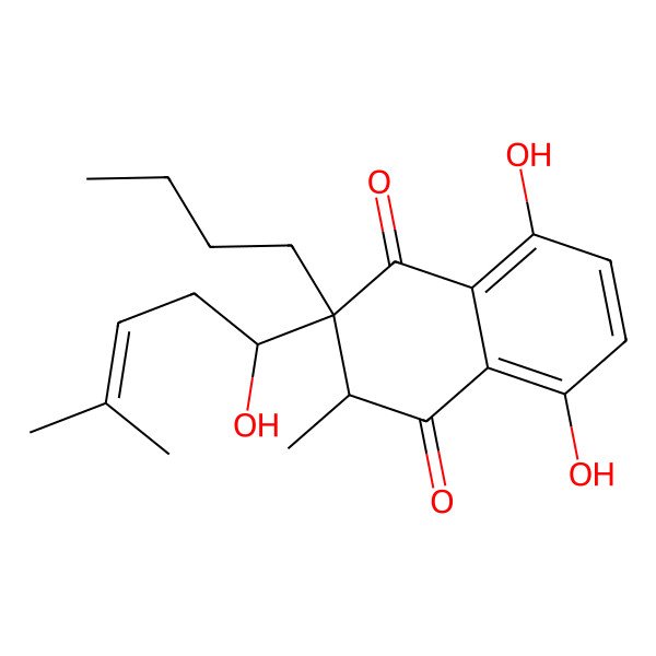 2D Structure of alpha-Methyl-n-butylshikonin 2D Structure of alpha-Methyl-n-butylshikonin