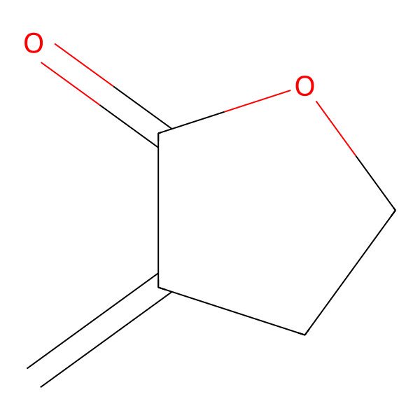 2D Structure of alpha-Methylene-gamma-butyrolactone