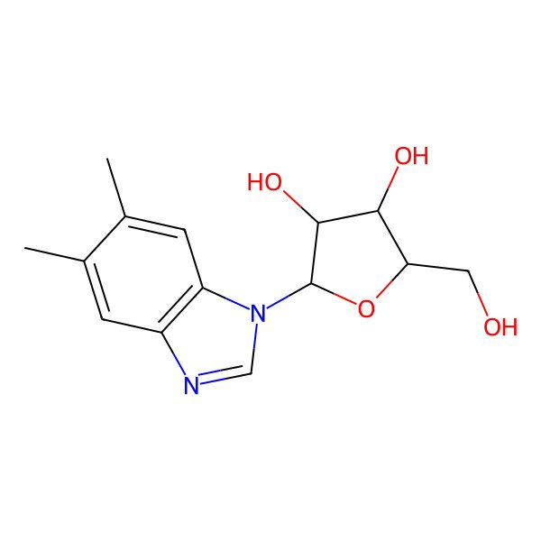 2D Structure of alpha-Ribazole