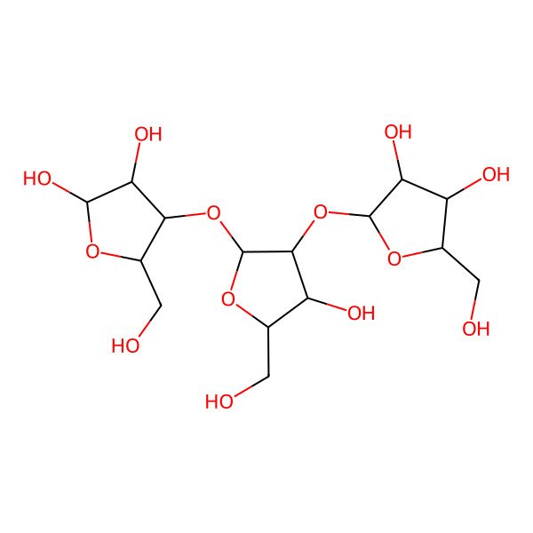 2D Structure of 3-O-(2-O-alpha-D-Ribofuranosyl-alpha-D-ribofuranosyl)-alpha-D-ribofuranose