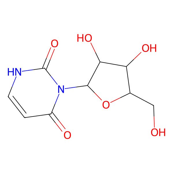 2D Structure of alpha-Xylofuranosyluracil