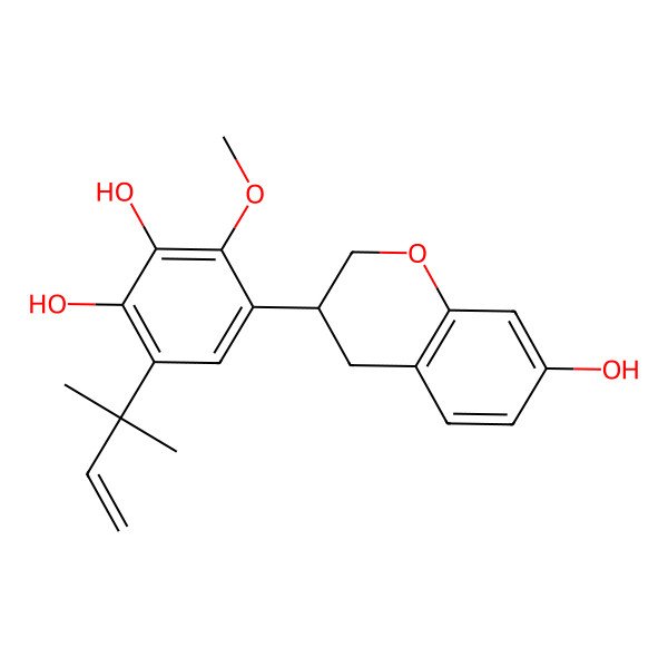 2D Structure of alpha,alpha-Dimethylallylcyclolobin