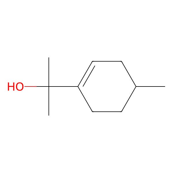 2D Structure of alpha,alpha,4-Trimethylcyclohexene-1-methanol