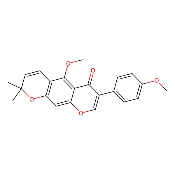 2D Structure of Alpinumisoflavone dimethyl ether
