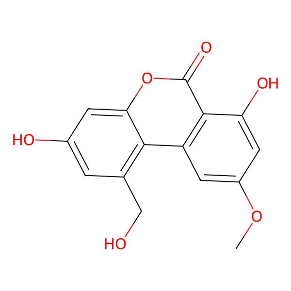 2D Structure of Alternariol 1'-hydroxy-9-methyl ether
