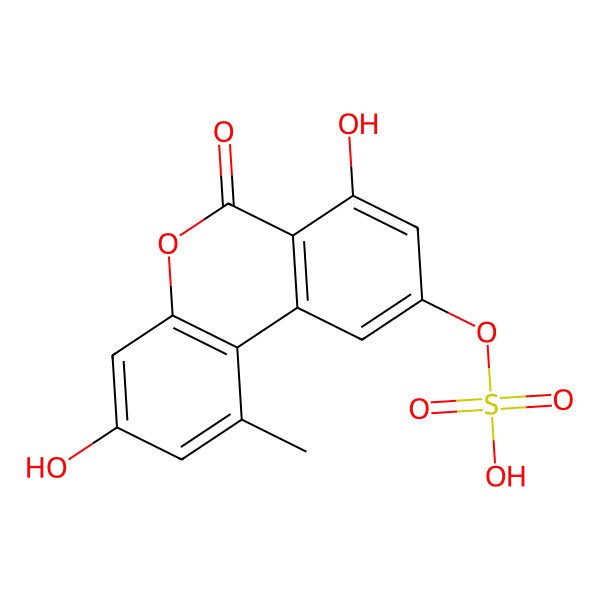 2D Structure of Alternariol 5-O-Sulfate