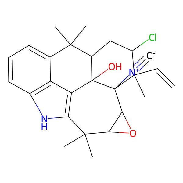 2D Structure of Ambiguine E Isonitrile