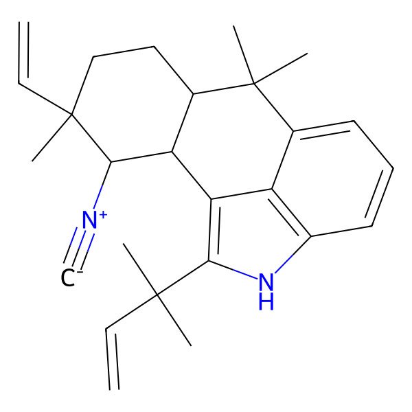 2D Structure of Ambiguine H Isonitrile