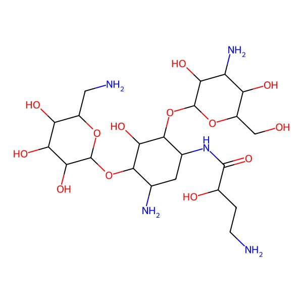 2D Structure of Amikacin