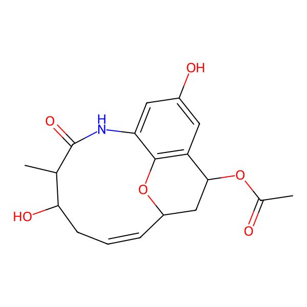 2D Structure of Aminoansamycin A