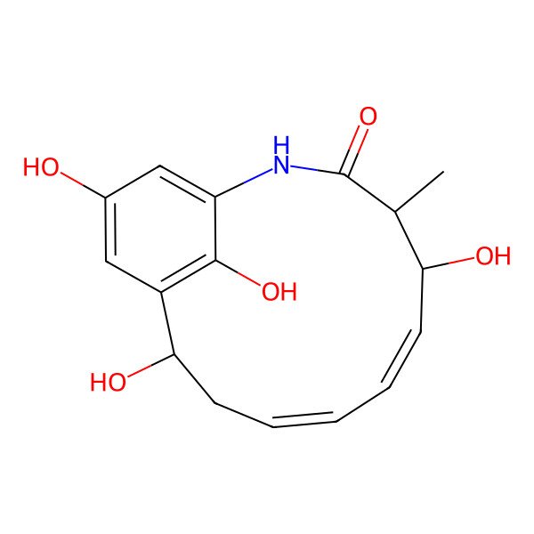 2D Structure of Aminoansamycin B