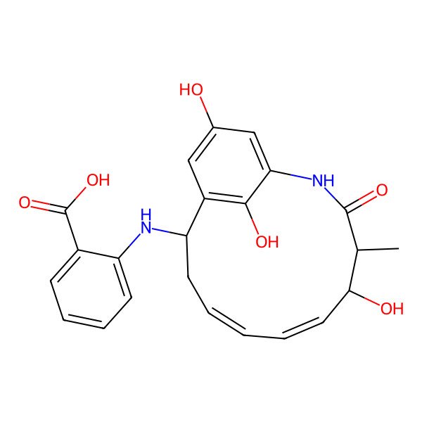 2D Structure of Aminoansamycin D