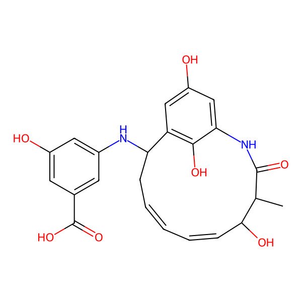 2D Structure of Aminoansamycin E