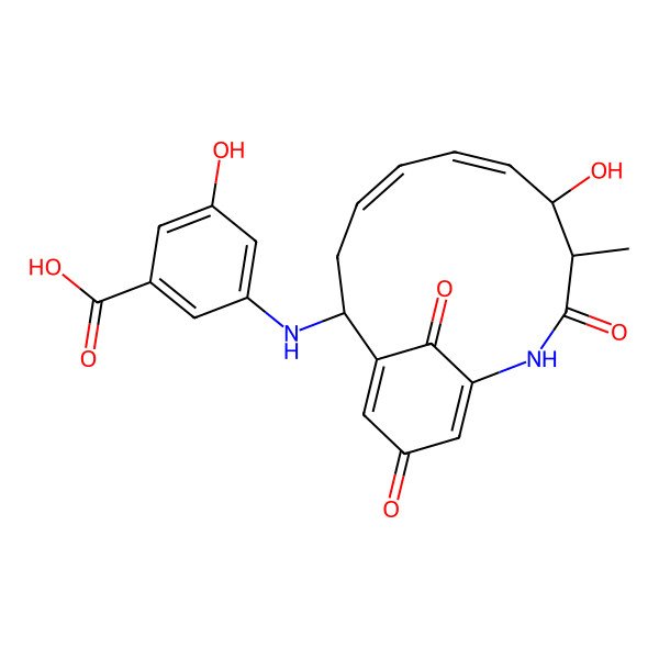 2D Structure of Aminoansamycin G