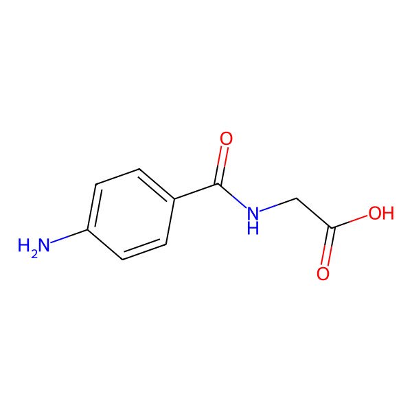 2D Structure of Aminohippuric acid