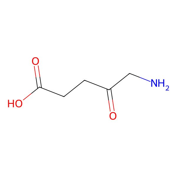 2D Structure of 5-Aminolevulinic Acid