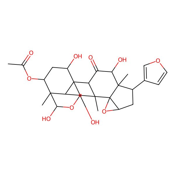 2D Structure of Amoorastatin, 12-hydroxy