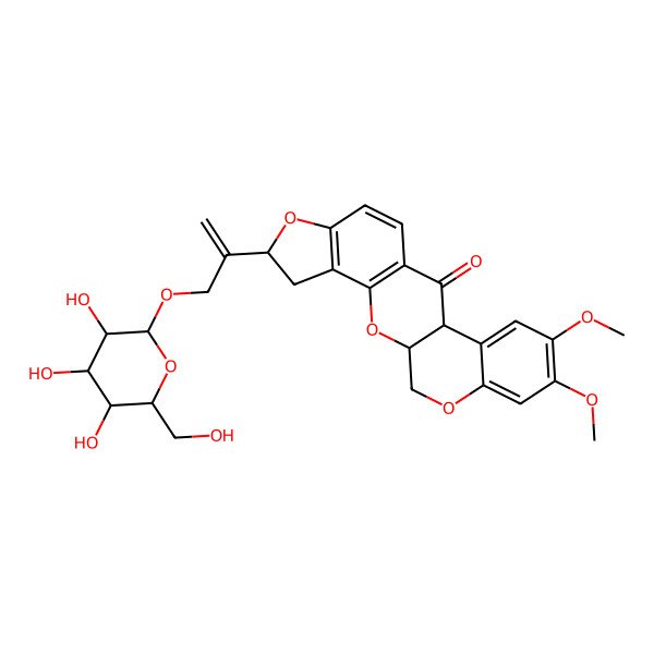 2D Structure of Amorphigenin O-glucoside