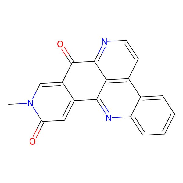 2D Structure of 10-Methyl-8H-benzo(b)pyrido(4,3,2-de)(1,8)phenanthroline-8,11(10H)-dione