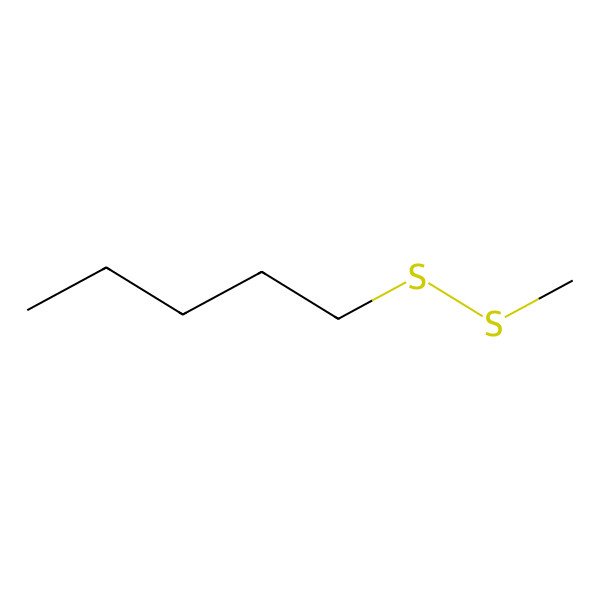 2D Structure of Amyl methyl disulfide