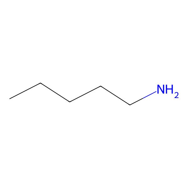 2D Structure of Amylamine