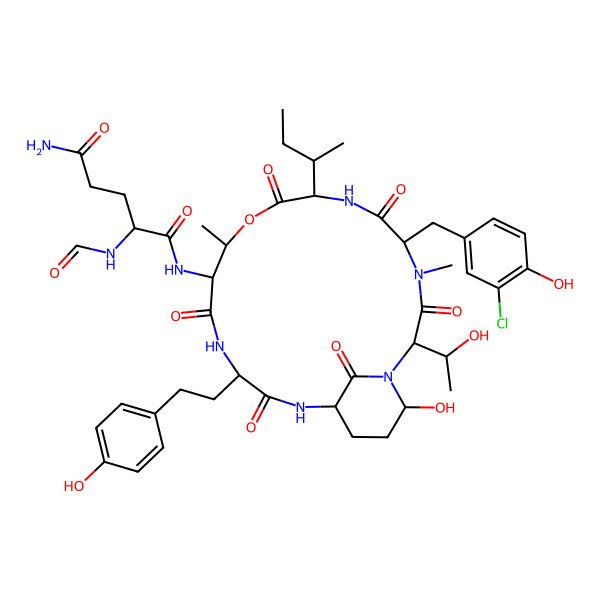 2D Structure of Anabaenopeptilide 90B