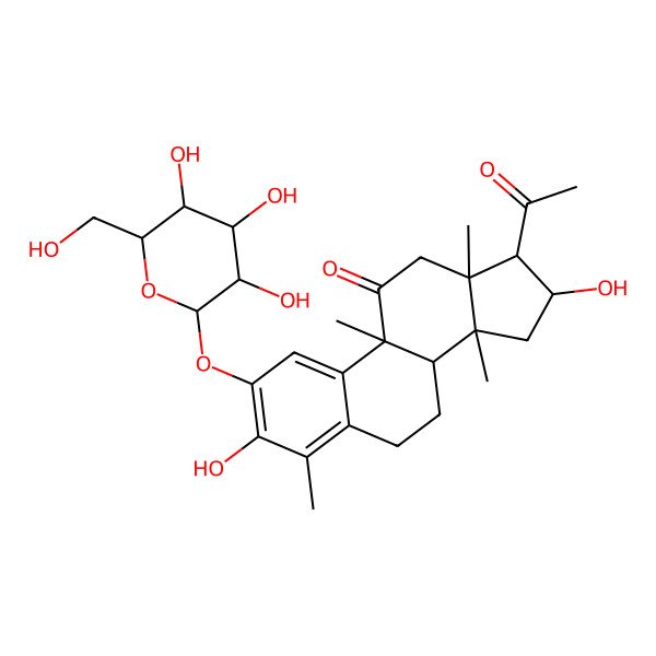 2D Structure of andirobicin B glucoside